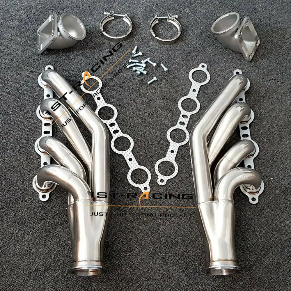 Турбо Exhuast коллектор+ угловой переходник для Chevrolet Up LS1 LS6 LSX GM V8