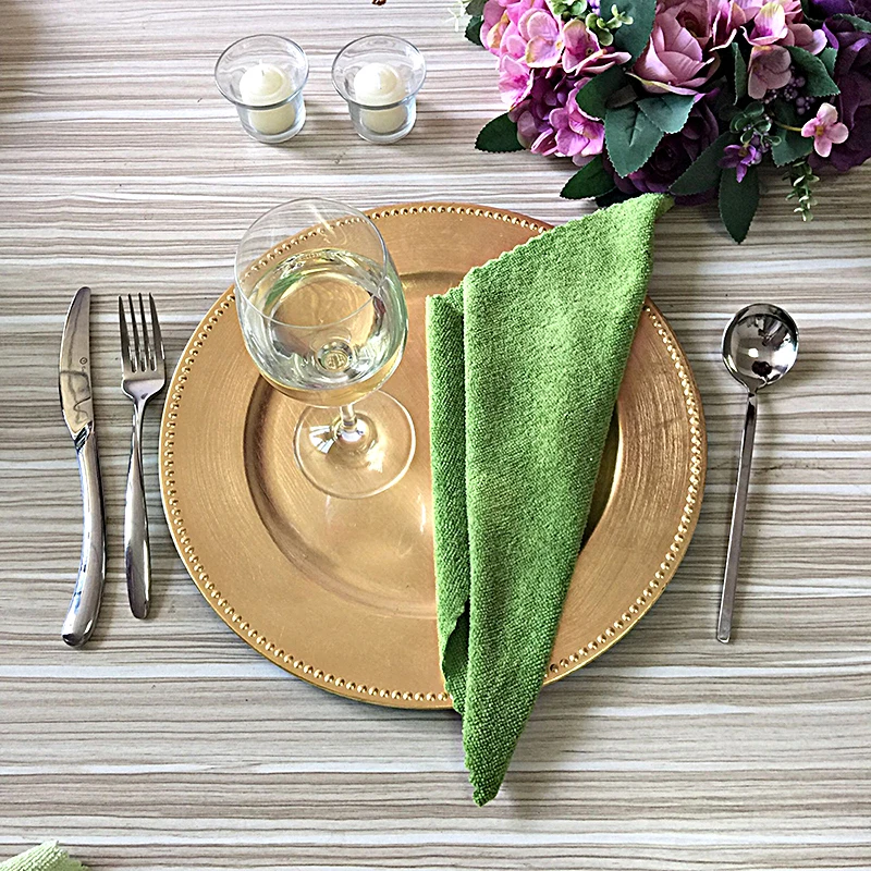 25 шт./лот Романтические свадебные золотые или серебряные пластиковые наборы