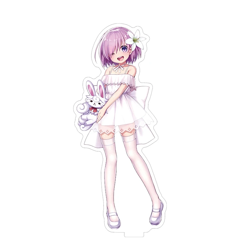 

Anime Game Fate/Grand Order Stand Figure Model Acrylic Mash Kyrielight Double Sided Desk Decor Cartoon Ornaments Xmas Gifts New