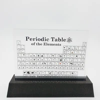 stock supply drop shipping periodic table with real elements acrylic embeeded 83 kind sample inside perfect gifts collections