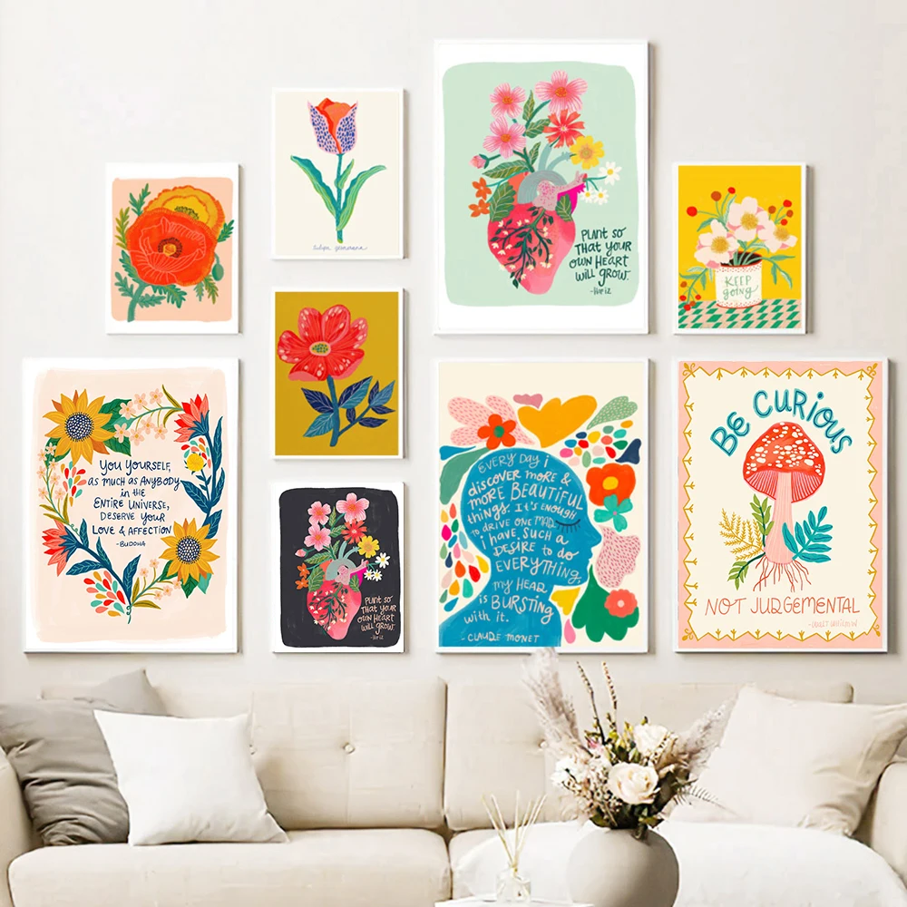 Искусственный цветочный детский вдохновляющий фон Картина на холсте