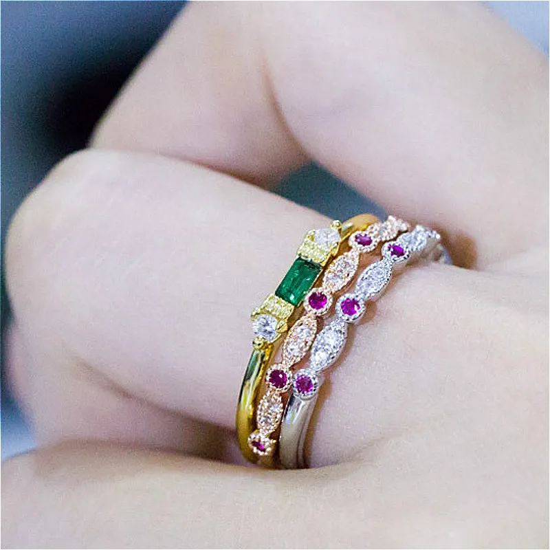 

Visisap Vintage Mini Grademother Blue Zircon Rings for Women Yellow Gold Color Fine Ring Dropshipping Accessories Jewelry B2221
