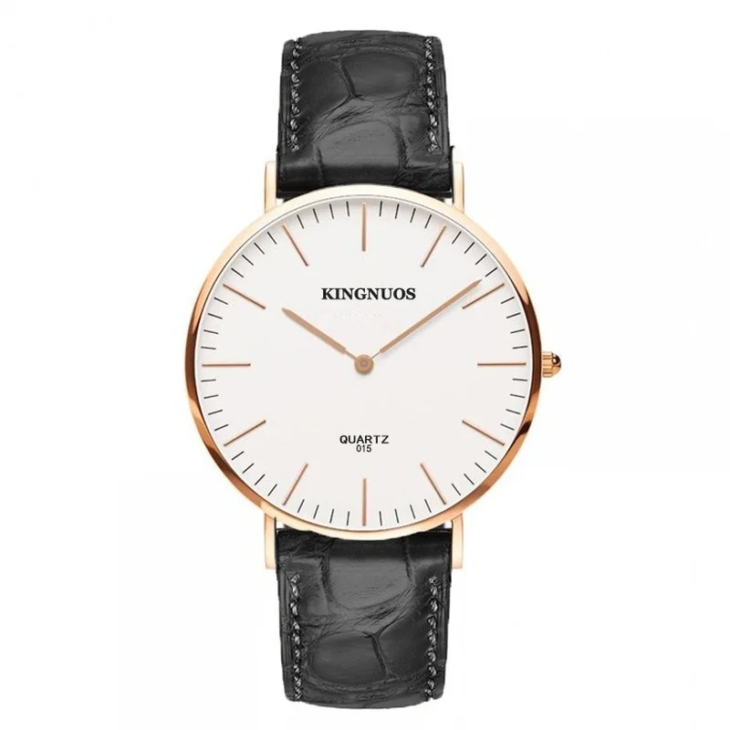 

Men's watch casual fashion watch men's classic minimalism black ultra-thin nostalgic leather quartz watch relogio masculino