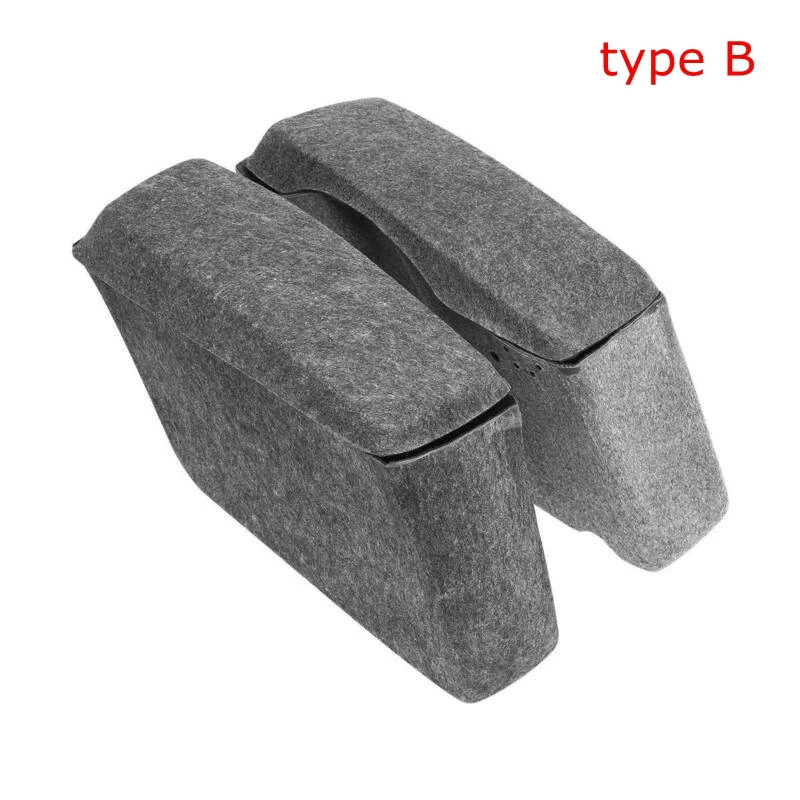 type B Drop-in Saddlebag вкладыш Крышка для Harley Touring Road King Electra Street Glide модели 1994-2013 FLHT FLHR FLTR FLTRU - Название цвета: type B
