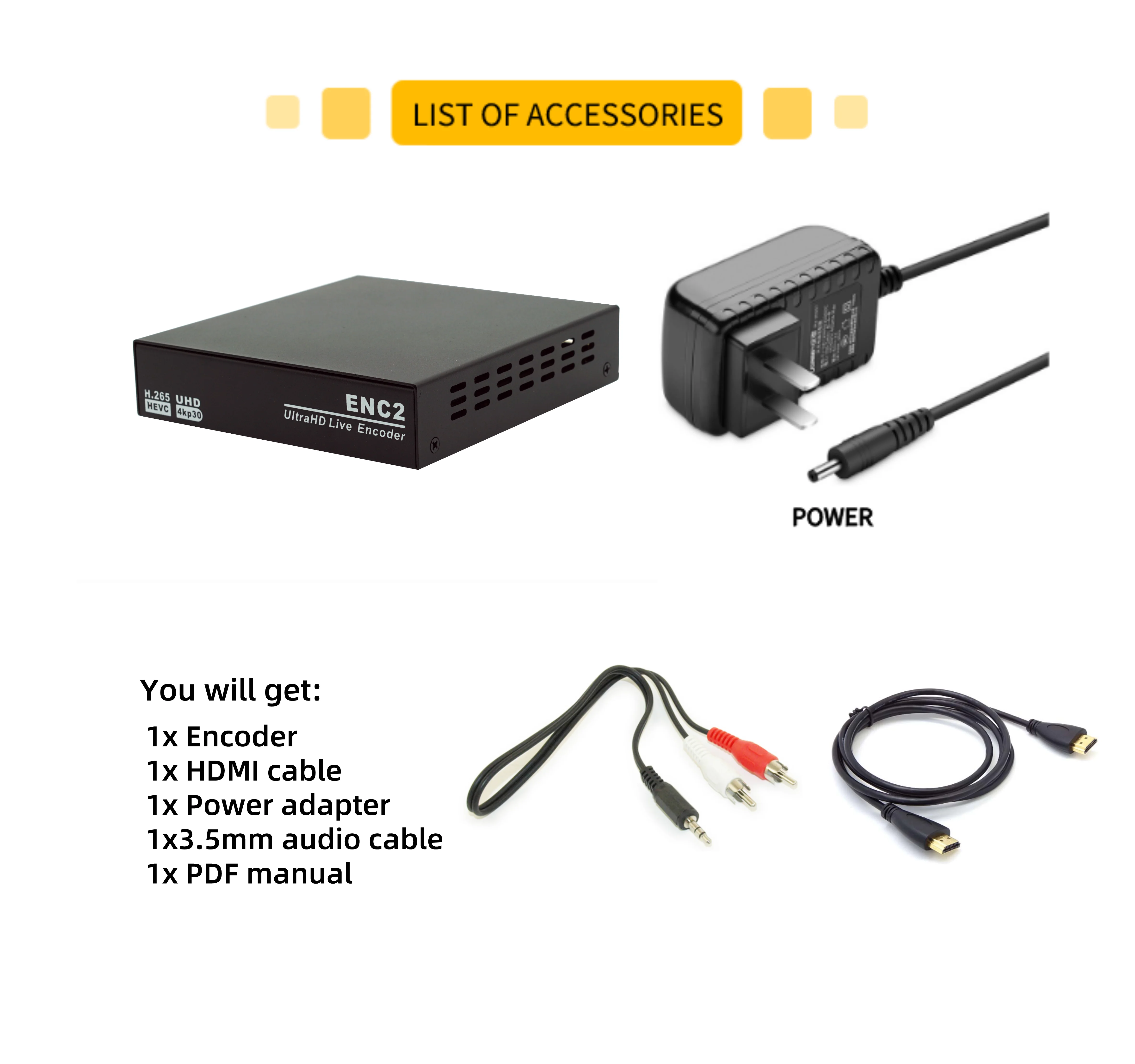 2 канальный Hdmi HEVC NDI HX с поддержкой H.264 H.265 + кодировщик видео SmartP черный декодер 4k30x2