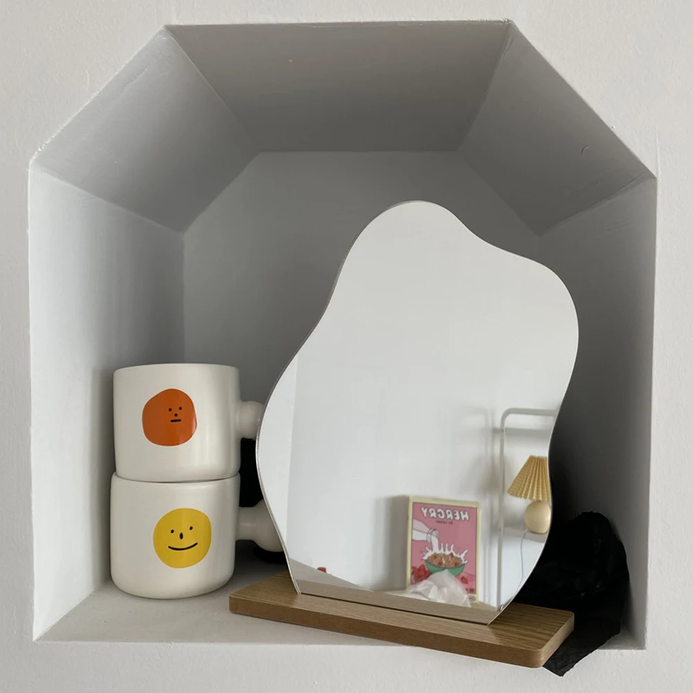 Косметическое зеркало Ins неправильной формы в Корейском стиле акриловое