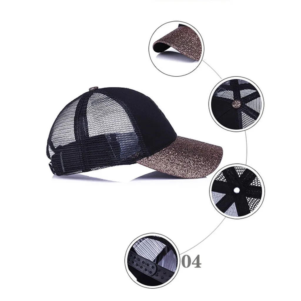 

Sports Hiking Cycling Sunlight-Proof Breathable Adjustable Baseball Cap Snapback Hat Bone Adjustable Baseball Cap Hat Visors #L