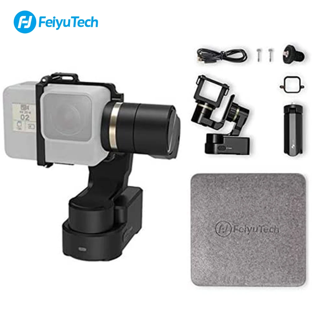 

FeiyuTech Official WG2X Action Camera Stabilizer Wearable Mountable Gimbal Tripod for GoPro Hero 8 7 6 Sony RX0 Yi Splash-proof