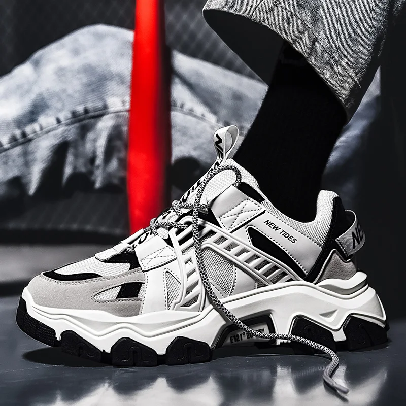 

2020 Super Cool Jogging Shoes For Men Thick Bottom Sport Trainers Mens Comfortable Outdoor Sports Shoes Man Male Athletic Shoes