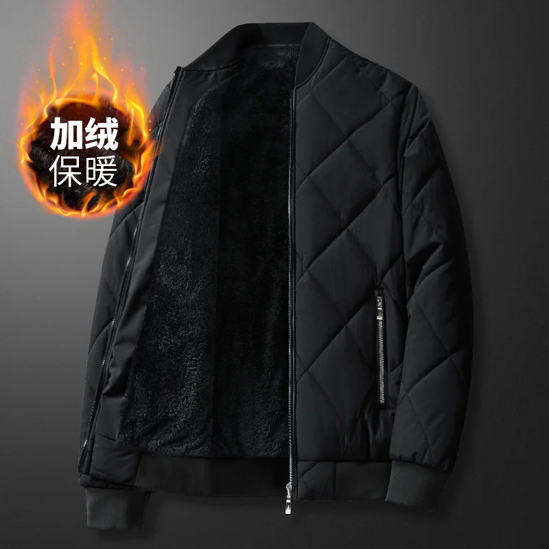 

Men's Plush jacket autumn coat men's casual sports coat baseball suit