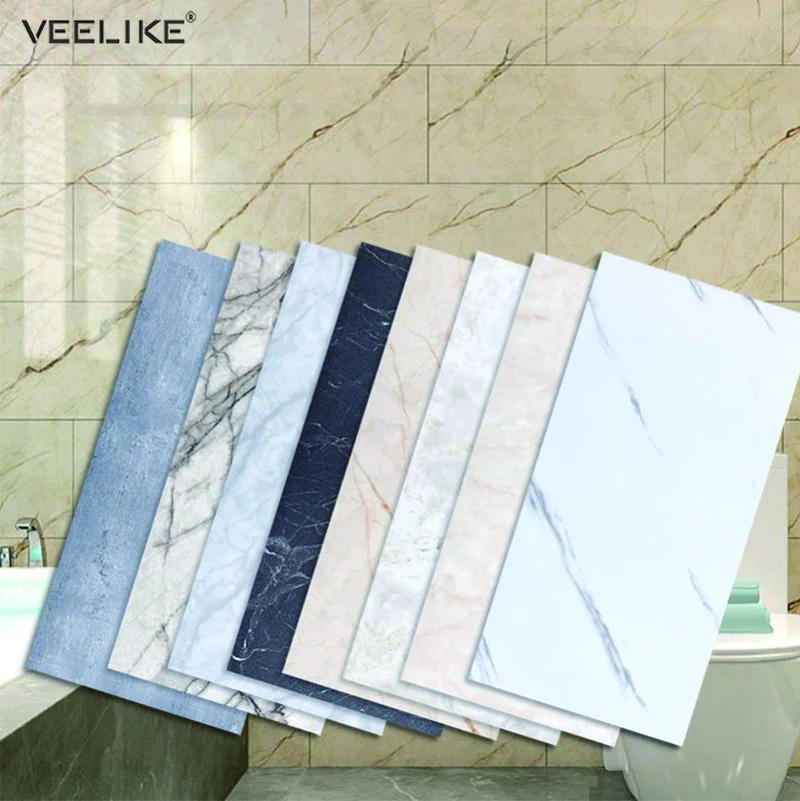 Водонепроницаемые наклейки на стену самоклеющиеся плотные мраморные обои