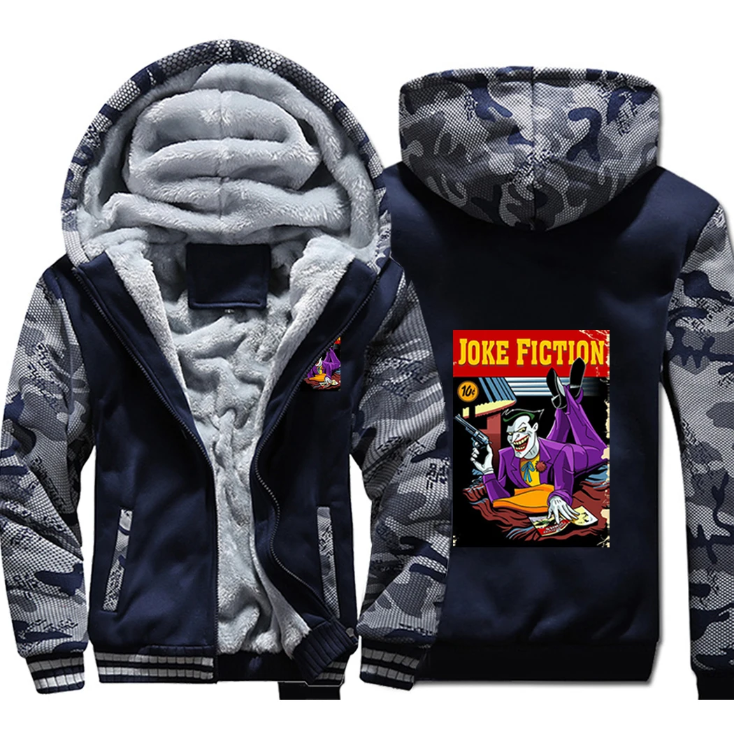 

Joke Eric Borde Fiction Autumn Winter Thicken Camouflage Hoodies Sweatshirts Streetwear Coat Men Pullovers Jackets Tracksuits