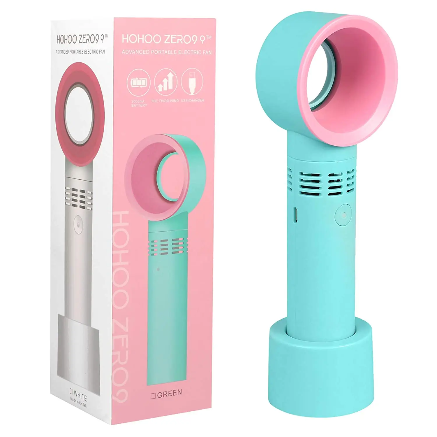 

USB Mini Fan Ventilator Handheld Bladeless Fan Air Cooler Blower Drying Glue for Eyelash Extension Graft Air Conditioning Fan