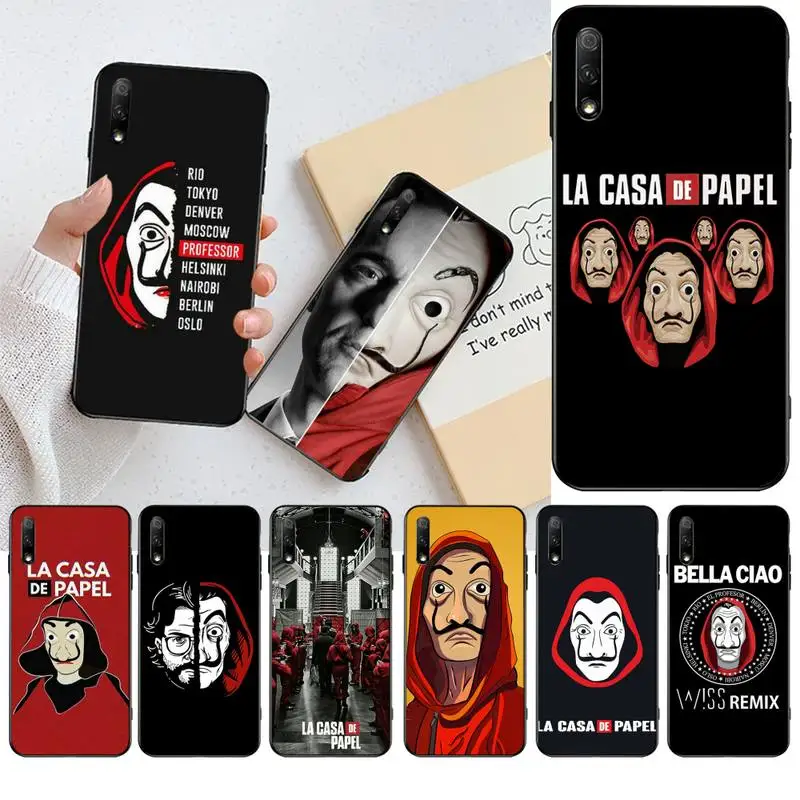 Милый чехол La Casa De Papel Bling для телефона Huawei Honor 30 20 10 9 8 8x 8c v30 Lite view pro|Бамперы| |