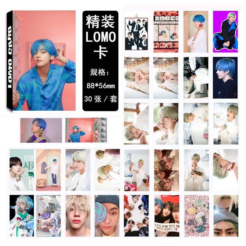 30 шт./компл. KPOP Bangtan Boys карта души 7 ЛОМО Фотокарта постер V Открытка самодельная