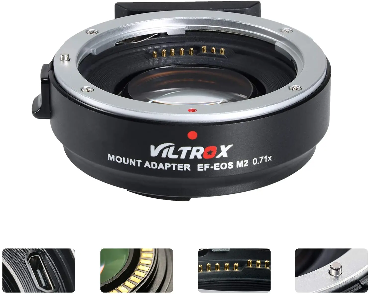 Viltrox EF-EOS M2 R Focal Reducer Booster Adapter Auto-focus 0.71x for Canon EF mount lens to EOSM Camera M6 M3 M5 M10 M100 M50