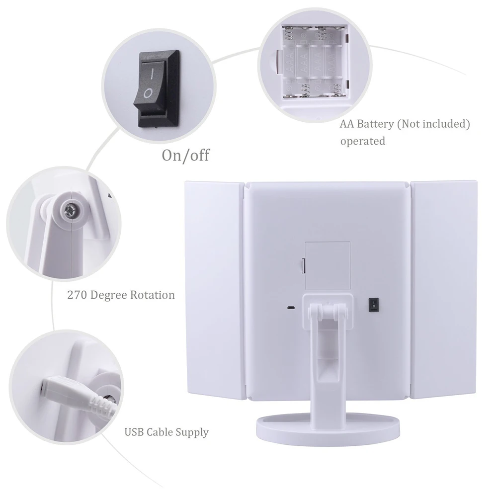 Светодиодный сенсорный экран 22 дюйма светильник для макияжа настольное зеркало 1