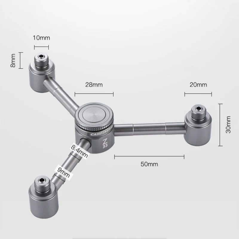 Открытый Кемпинг плита адаптер мульти-выходы алюминиевый сплав Воздушный бак