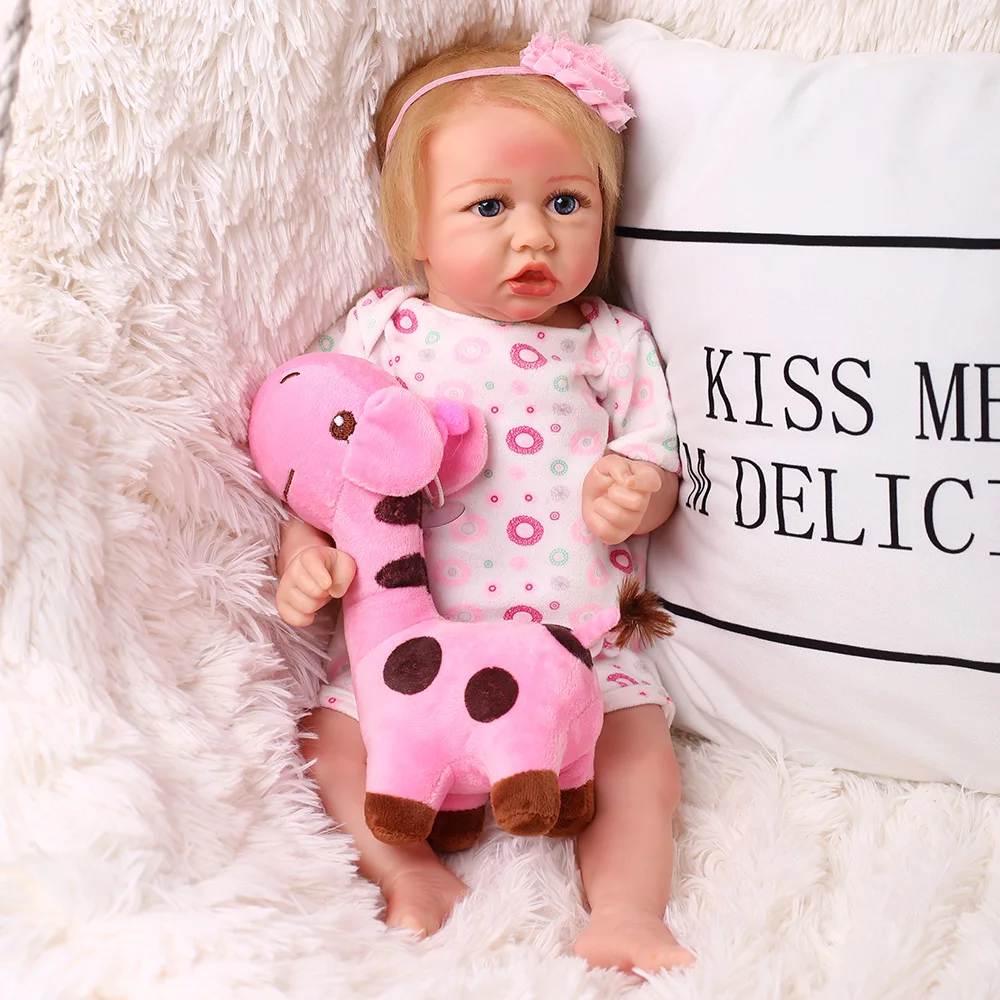 

55CM lifelike Saskia Bebe Reborn Silicone Baby Reborn Doll Popular Newborn Doll Collectible Art Lol Doll