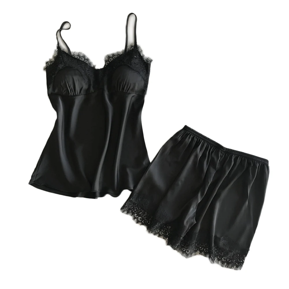 Новое Женское атласное кружевное ночное белье Babydoll нижнее ночная рубашка шорты