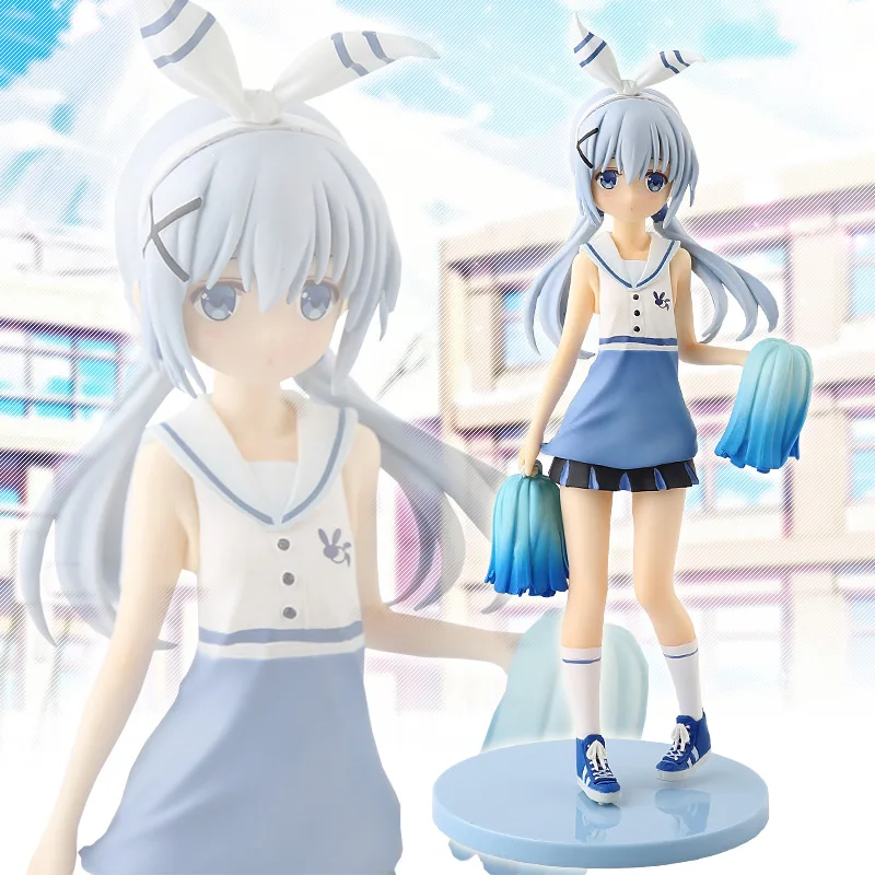 

Japan Anime Is the Order A Rabbit  Hot Chara-ani Chino Kafuu Cheerleader Ver. Cute Gift Figure Model Toys