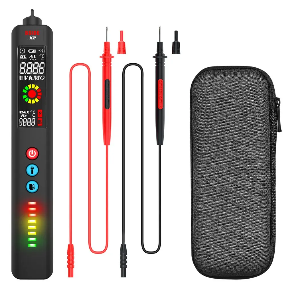 

Good Quality X2 Voltage Detector Smart Multimeter Non-Contact Infrared Thermometer Live Wire Test Tube Meter With EBTN Display