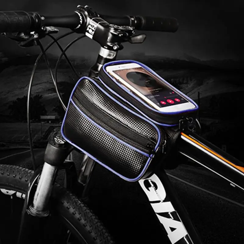 

Package Bag Waterproof Touch Screen Bicycle Beam Modified Front Handlebar Pack Riding Storage Carrier Bike Accessories