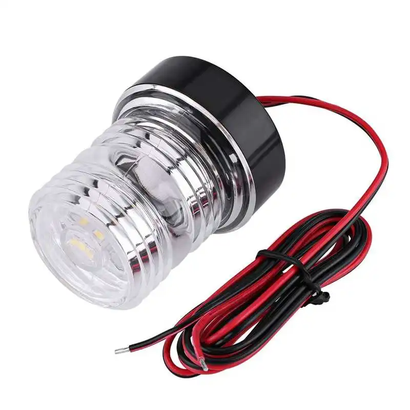

12V Marine Boat Yacht Navigation All Round 360 Degree White LED Anchor Light Waterproof