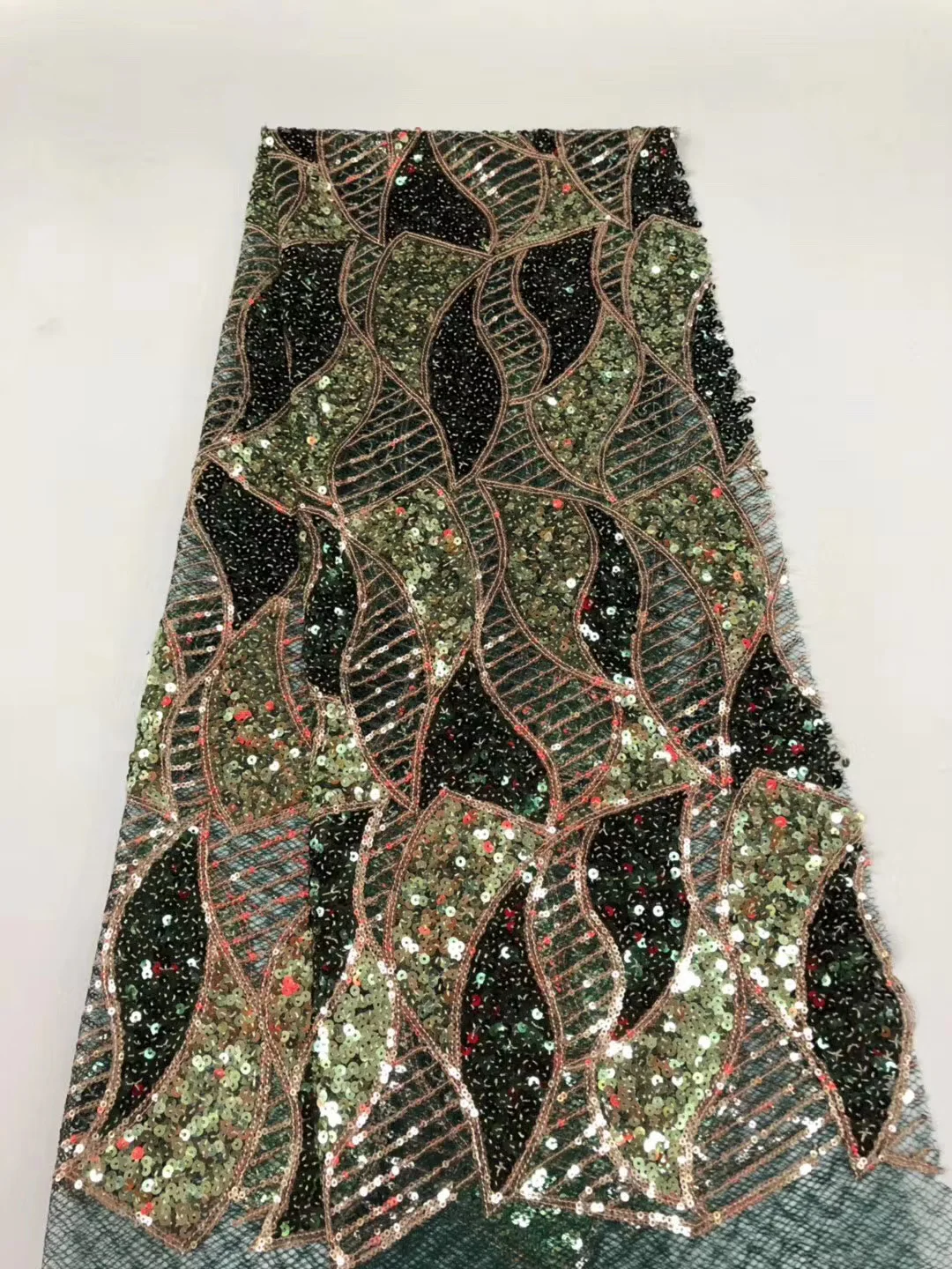 

High-quality Sequential FabricsAfrican Gauze Mesh Lace Fabric Sequin Lace Fabric New Product Nigeria Mesh Lace Fabric R39751