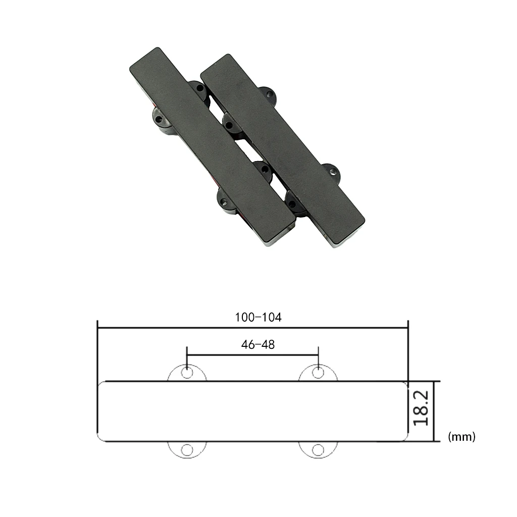 Керамический закрытый/открытый стиль 5 струн JB бас пикап Шея/мост Пикап для