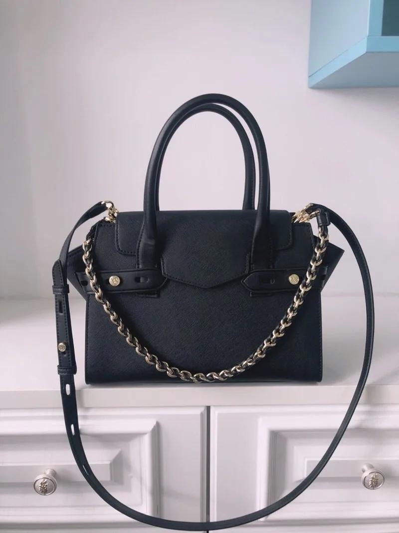 

2021 new cowhide wing bag smiling face bag old flower color matching commuter chain bag portable messenger bag