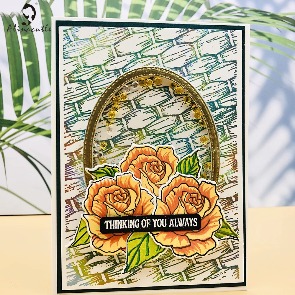 Прозрачные штампы AlinaCraft многослойная Роза цветочный цветок скрапбукинг