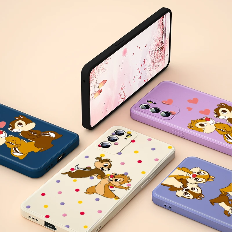 

Cute Chip And Dale For OPPO Reno 6 5 5K 5F 4F 4Z 4 3 2 2F 2Z Z Pro Plus Lite 5G Phone Case Liquid Silicone Soft Cover