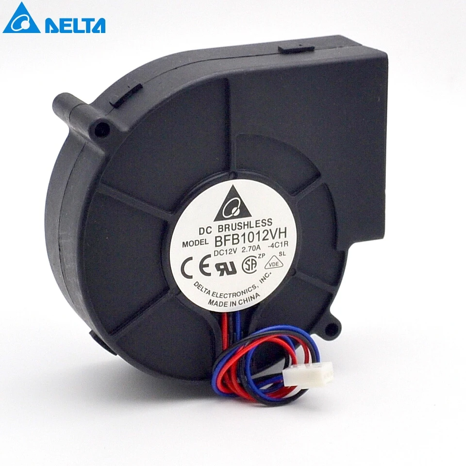 Промышленный вентилятор для delta BFB1012VH DC 12V 2.7A духовой 9733 3-контактный - купить по