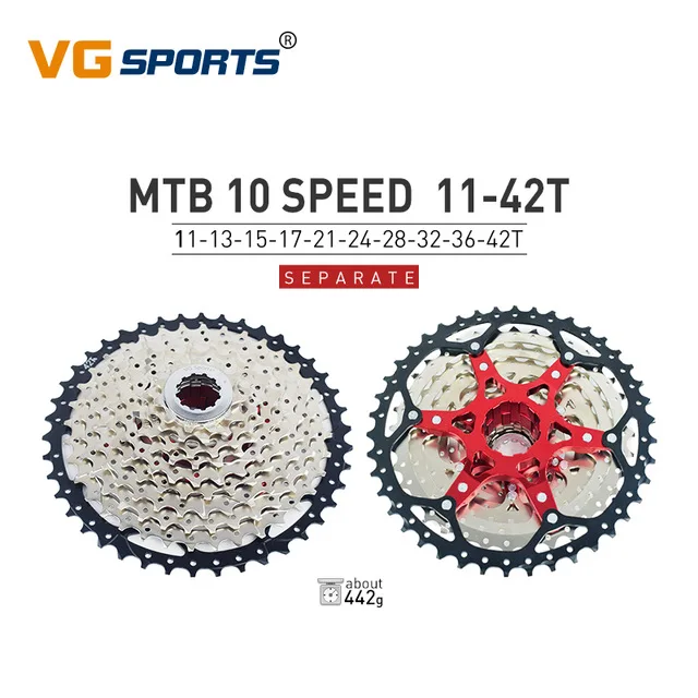 MTB Кассета для sram gx 10 11 12 Скоростей Сверхлегкий свободного хода для m6000 xtr m9000 k7 11v slx 10s 11s 12 s MTB кассета свободного хода - Цвет: 10s 11-42T
