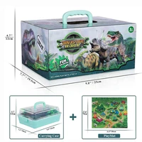 educational dinosaur t rex model set jurassic dinosaur toys set play dragon dragon velociraptor animal decor toy set for boys