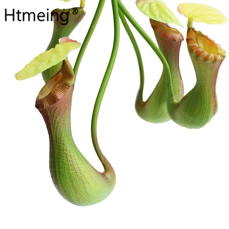 4 ИСКУССТВЕННЫХ РАСТЕНИЯ NEPENTHES ДЛЯ УКРАШЕНИЯ СПАЛЬНИ, ВИСЯЧИЕ ЦВЕТЫ ИЗ ЛИАН, ДЕКОР ДЛЯ ДОМА, СВАДЬБЫ И ФОТОЗАДНИЦЫ