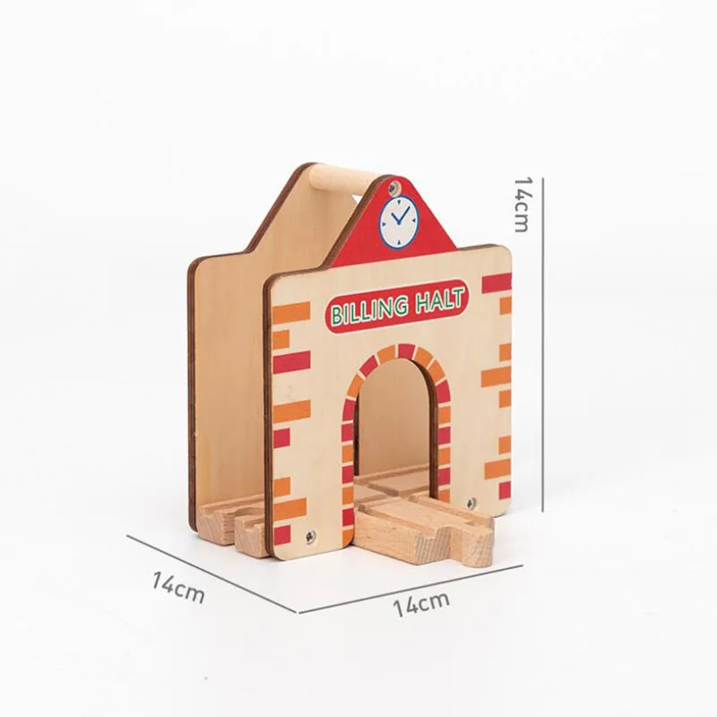 

Wooden Train Station Car Garage Toy Beech Wooden Track Railway Bridge Fit Biro All Brands Wood Track Toys For Children