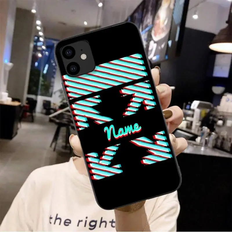 

LJHYDFCNB Off Luxury Brands Black Phone Phone Case For Iphone 6 6s 7 8 Plus XR X XS 11 12 Pro Mini Max