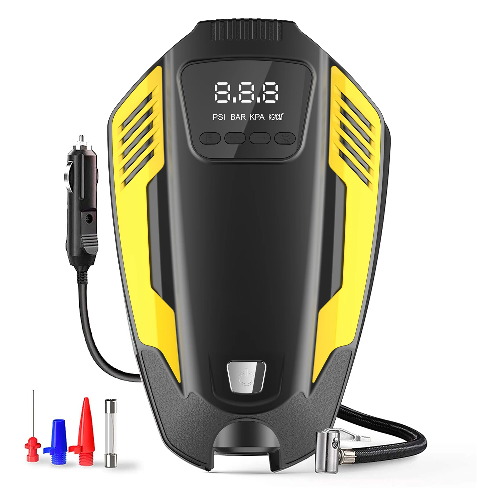 Портативный воздушный компрессор для шин 12 В постоянного тока цифровой насос