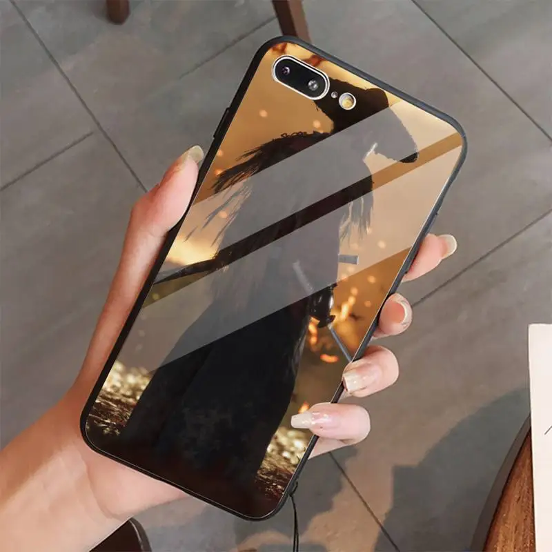 

hot game ghost of tsushima Phone Case Tempered glass For iphone 5C 6 6S 7 8 plus X XS XR 11 PRO MAX