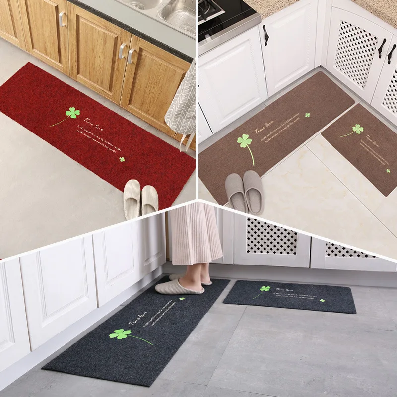 

Clover Carpets Doormats Rugs For Kitchen Bathroom Toilets Living Room Entrance Door Floor Stair Bedroom Hallway Non-Slip Clean