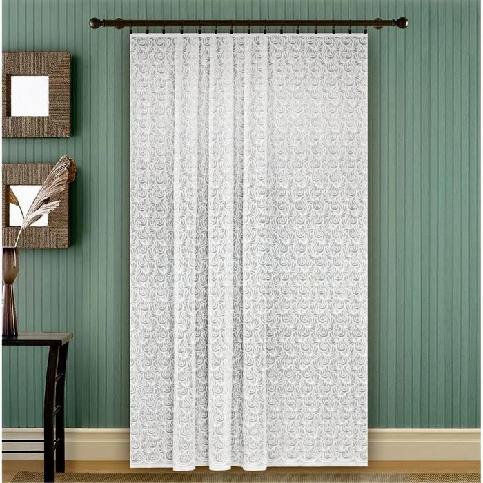 Штора Лента 300х280 см белый п/э 100% шторная лента | Дом и сад