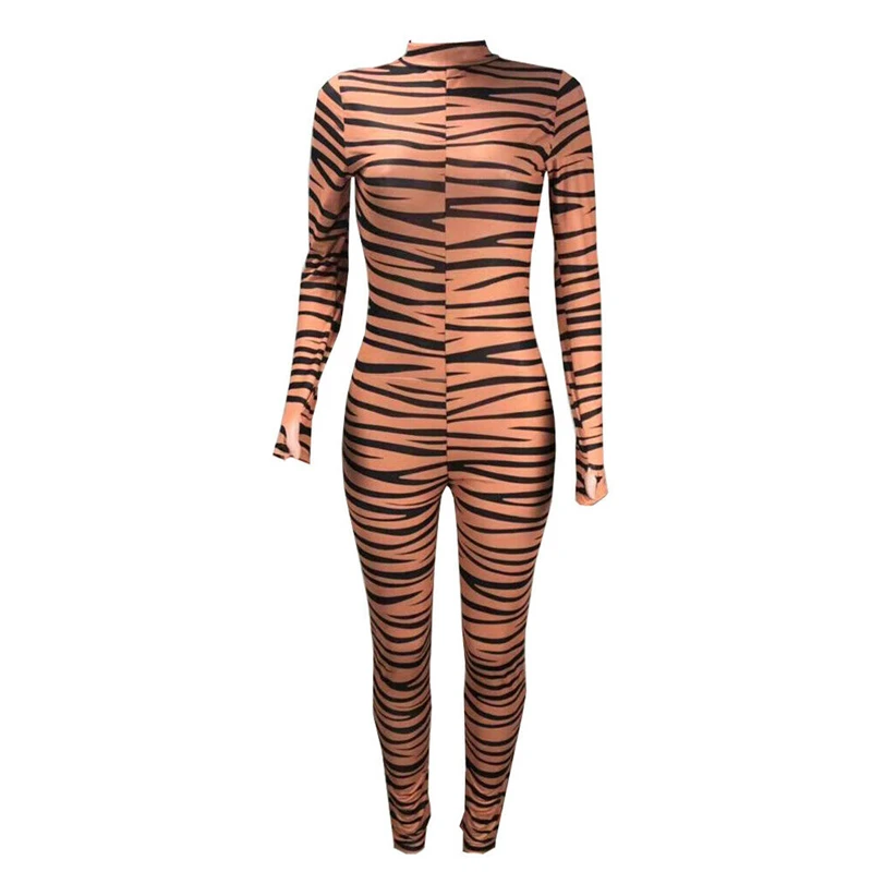 Комбинезон женский сетчатый с длинным рукавом пикантный облегающий прозрачный