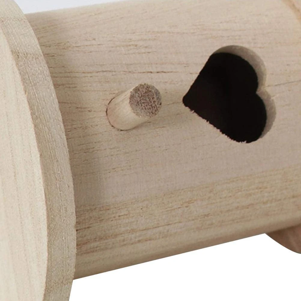 

Wooden Bird Nest DIY Outdoor Nest Bird Feeder Hanging Wooden Birdhouses DIY Painting Bird House Yard Garden Decor
