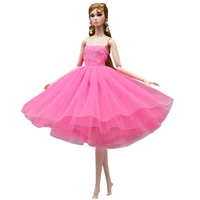 11 5 fashion pink princess dresses outfits for barbie doll clothes vestidos ballet dancing costume 16 accessories kids diy toy