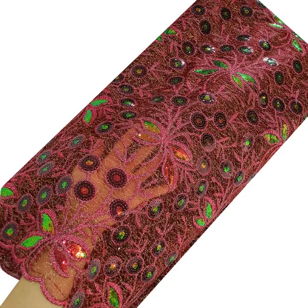 Wine lace fabric Двойная сетка, кружевная ткань, последние французские кружевные ткани для aso ebi свадебных платьев, кружевная ткань - Цвет: Wine lace fabric