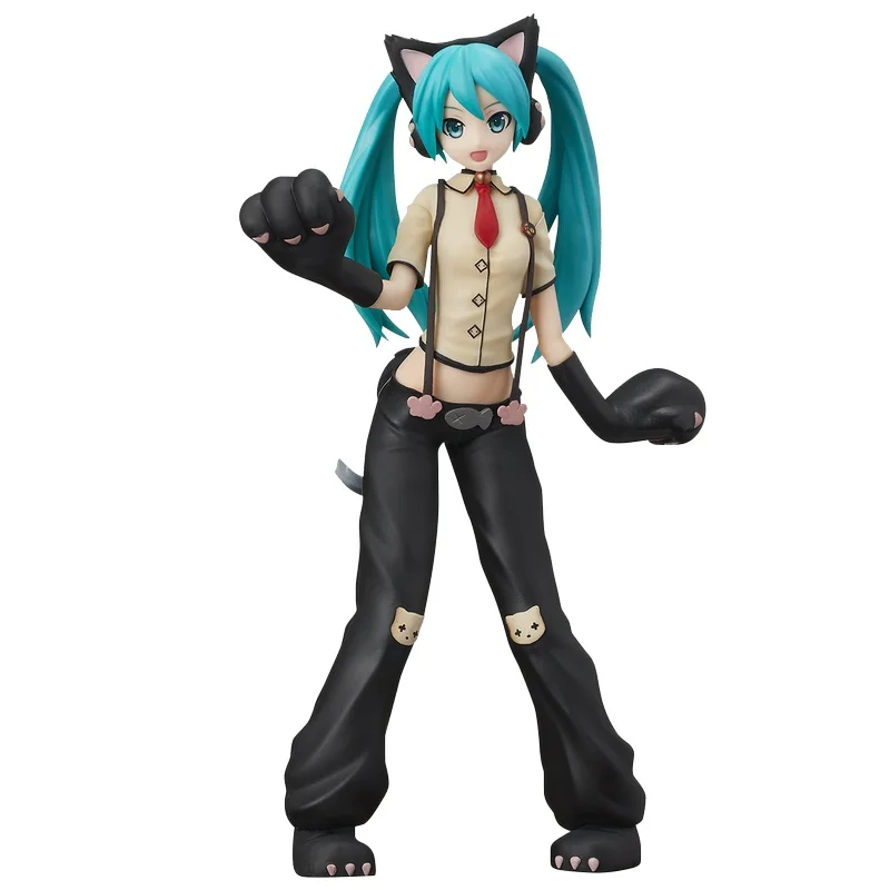 

Hatsune Anime Cute Cat Style Hand-made Toys for Friends Birthday Gifts Miku Ornament Model Toy Kawaii