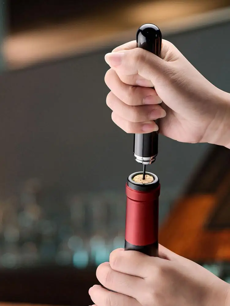 

Wine Opener Air Pump Pressure Vacuum Wine Bottle Corkscrew Stainless Steel Pin Type Cork Out Tool Wine Opener Bar Accessories