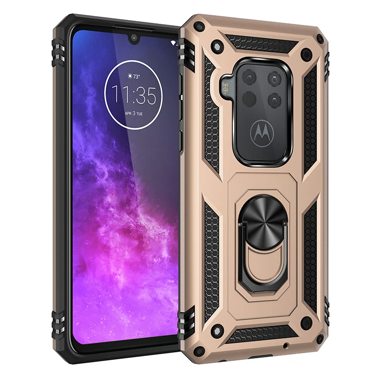 Защитный чехол для телефона Motorola Moto G8 E5 G6 Play Plus с кольцом-держателем One Zoom Pro